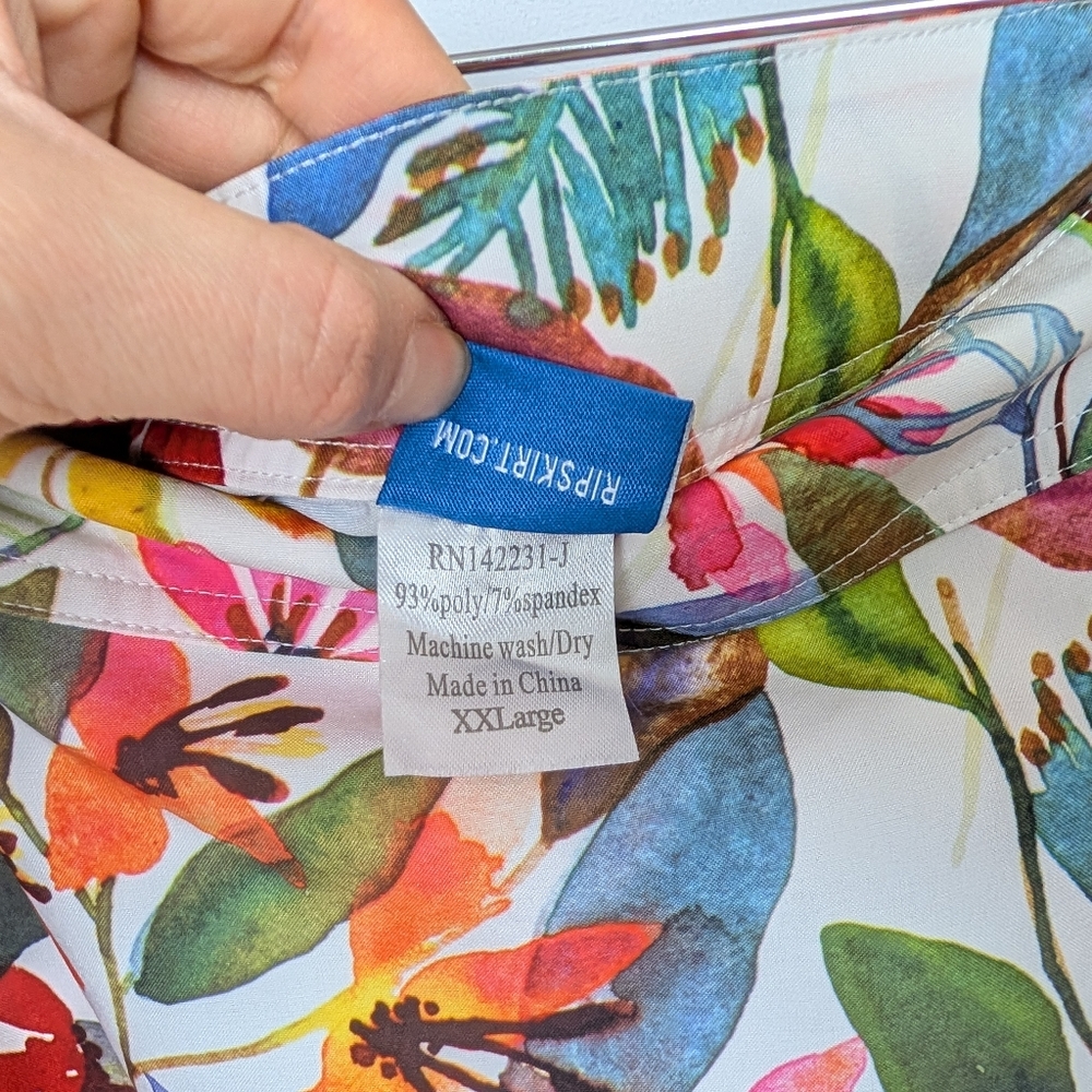 RipSkirt Hawaii Wrap Skirt Length‎ 3 Wildflower Watercolor Beach Cover Up - Picture 13 of 16
